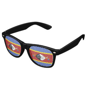 Lunettes De Fête Retro drapeau du Swaziland