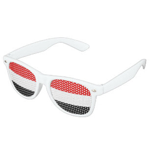 Lunettes De Fête Retro Drapeau du Yémen