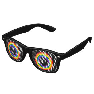 Lunettes De Fête Retro DRAPEAU EN COURBE - STRIPES - couleurs LGBT