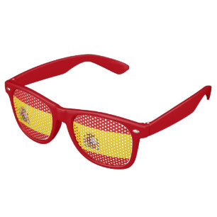 Lunettes De Fête Retro Drapeau espagnol