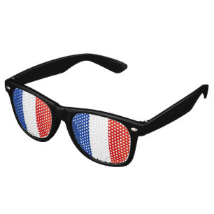 Lunettes De Fête Retro drapeau français