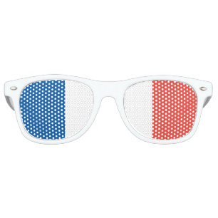 Lunettes De Fête Retro Drapeau français