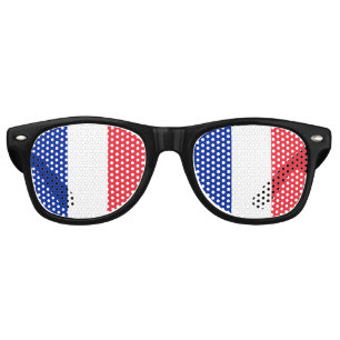 Lunettes De Fête Retro Drapeau français