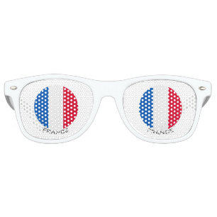 Lunettes De Fête Retro Drapeau France