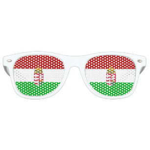 Lunettes De Fête Retro Drapeau hongrois