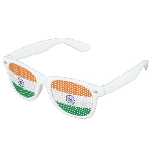Lunettes De Fête Retro Drapeau indien