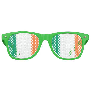 Lunettes De Fête Retro Drapeau irlandais