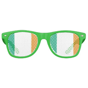 Lunettes De Fête Retro Drapeau irlandais