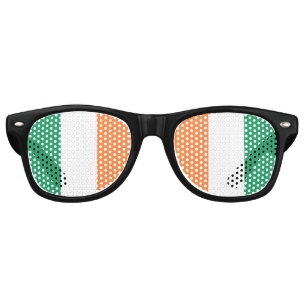 Lunettes De Fête Retro Drapeau irlandais
