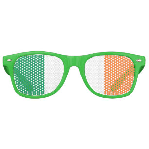 Lunettes De Fête Retro Drapeau irlandais