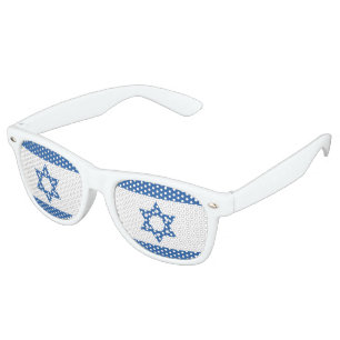 Lunettes De Fête Retro Drapeau Israël