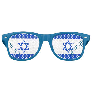Lunettes De Fête Retro Drapeau israélien - Nuances du parti des adultes