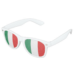 Lunettes De Fête Retro Drapeau italien