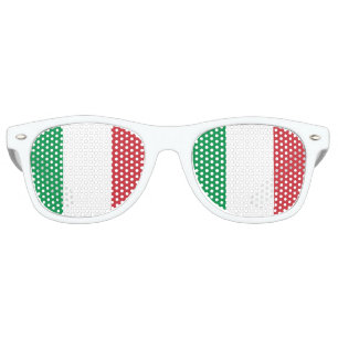 Lunettes De Fête Retro Drapeau italien - drapeau de l'Italie - l'Italie