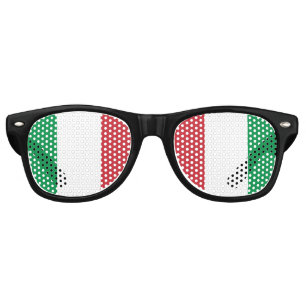Lunettes De Fête Retro Drapeau italien (Italie)