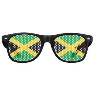 Lunettes De Fête Retro Drapeau jamaïcain