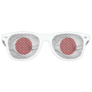 Lunettes De Fête Retro Drapeau japonais