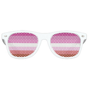 Lunettes De Fête Retro Drapeau lesbien