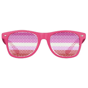 Lunettes De Fête Retro Drapeau lesbien de fierté de Falln