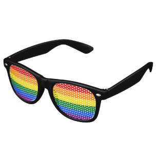 Lunettes De Fête Retro Drapeau LGBT du Parti Shades