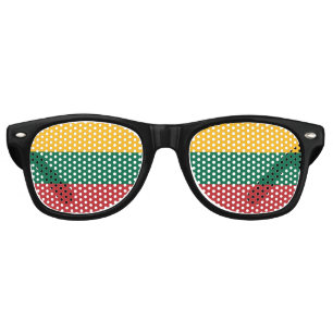 Lunettes De Fête Retro Drapeau Lituanie