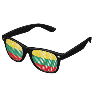 Lunettes De Fête Retro Drapeau Lituanie