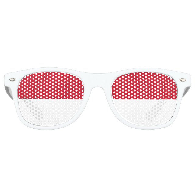 Lunettes De Fête Retro Drapeau Maroc (Devant)