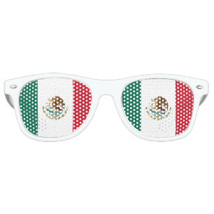 Lunettes De Fête Retro Drapeau mexicain - Drapeau mexicain