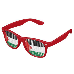 Lunettes De Fête Retro Drapeau palestinien