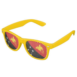 Lunettes De Fête Retro Drapeau Papouasie-Nouvelle-Guinée
