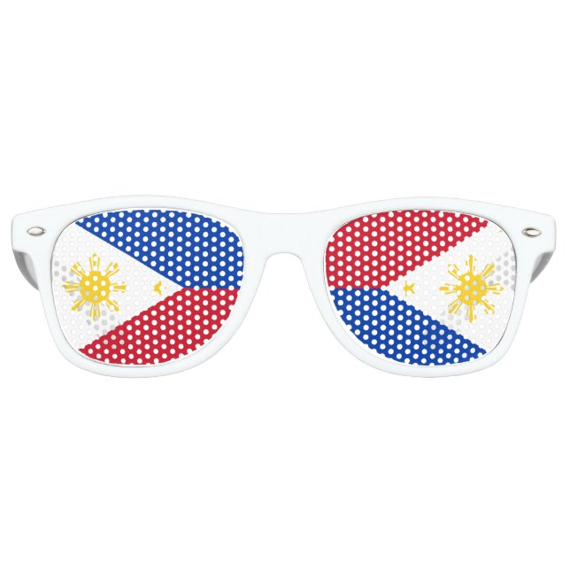 Lunettes De Fête Retro Drapeau philippin des Philippines (Devant)
