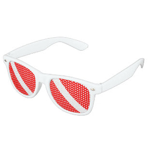 Lunettes De Fête Retro Drapeau Plongée Plongée Plongée Plongée Diver Down