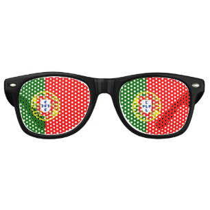 Lunettes De Fête Retro Drapeau Portugal