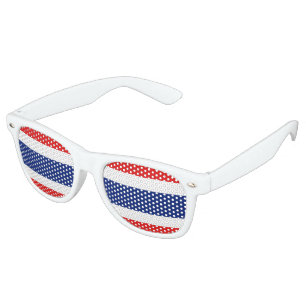 Lunettes De Fête Retro Drapeau thaïlandais
