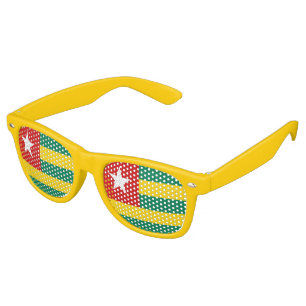 Lunettes De Fête Retro Drapeau Togo