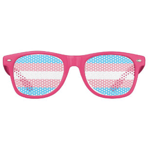 Lunettes De Fête Retro Drapeau Transgenre LGBT Fierté Gay