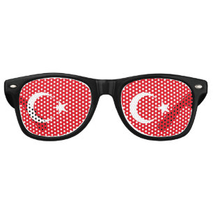 Lunettes De Fête Retro Drapeau turc