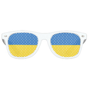 Lunettes De Fête Retro Drapeau Ukraine
