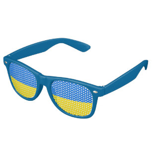 Lunettes De Fête Retro Drapeau Ukraine