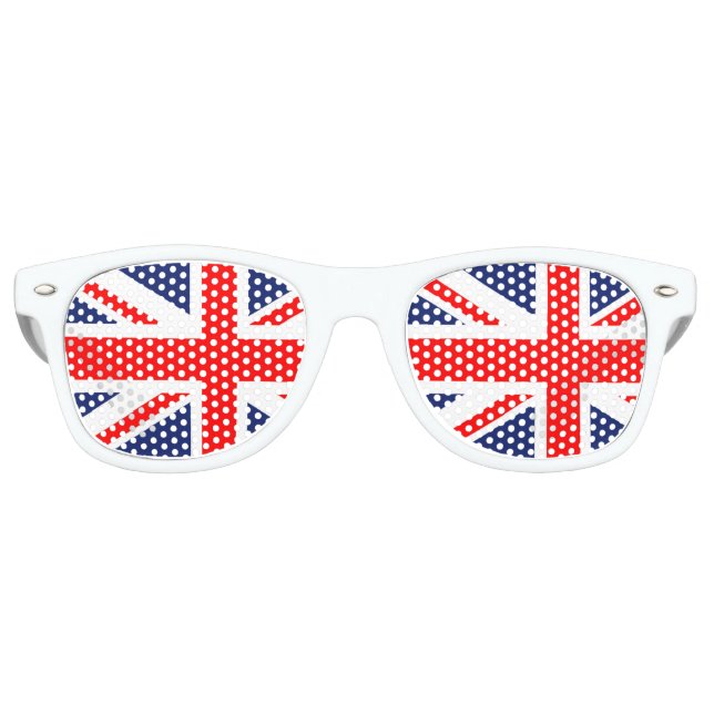 Lunettes De Fête Retro Drapeau Union Jack britannique (Devant)