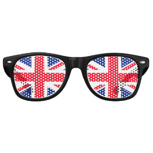 Lunettes De Fête Retro Drapeau Union Jack du Royaume-Uni