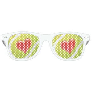 Lunettes De Fête Retro Drôle Amour cadeau de tennis | Ventilateur sportif