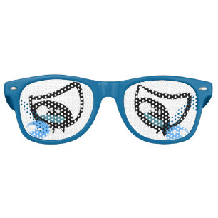 Lunettes De Fête Retro Drôle Carton Ted Eyes