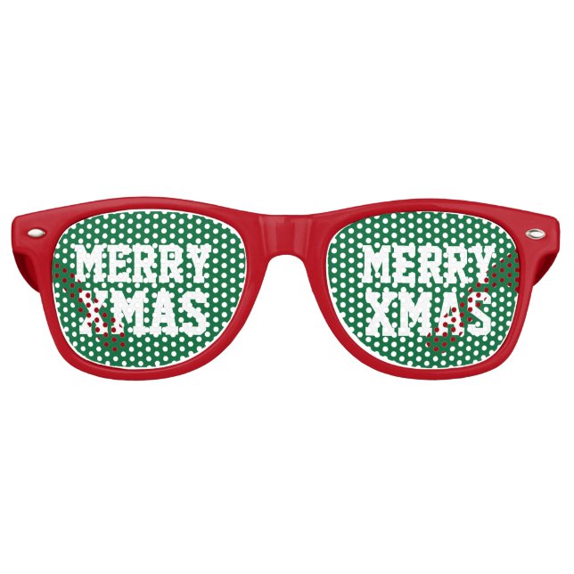 Lunettes De Fête Retro Drôle nuances de fête pour Noël en juillet (Devant)