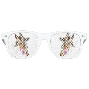 Lunettes De Fête Retro Drôle Tongue Giraffe Sortie et lavabo Jouant - Sou