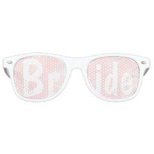 Lunettes De Fête Retro Eau rose vif moderne mariage mariée