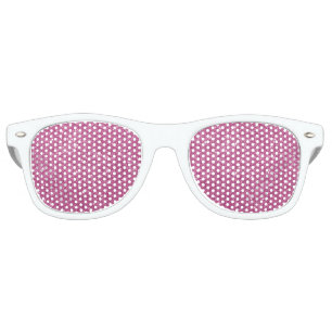 Lunettes De Fête Retro Éclats de Parties scintillant rose chaud