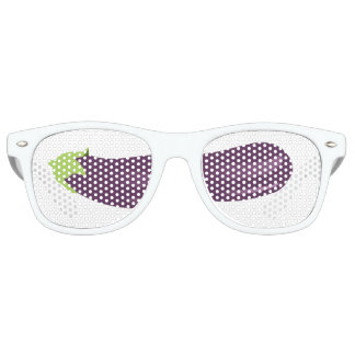 Lunettes De Fête Retro Eggplant émoji