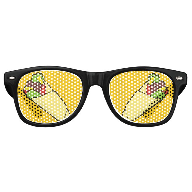 Lunettes De Fête Retro Emballage sandwich Tortilla (Devant)