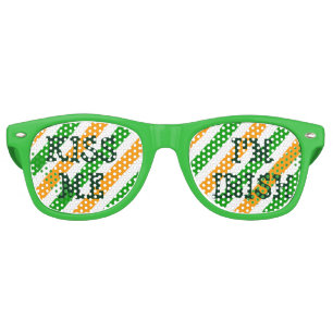 Lunettes De Fête Retro Embrassez-moi les nuances irlandaises de partie